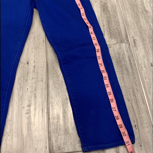 Last chance! EUC Paige Women's Roxie Capri Electric Blue Size 26 - Picture 9 of 11